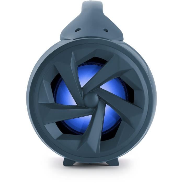 BIGBEN Wireless Speaker with Lights - PARTYBTLITEDB - Bluetooth - Microphone Included - 50W - Dark Blue