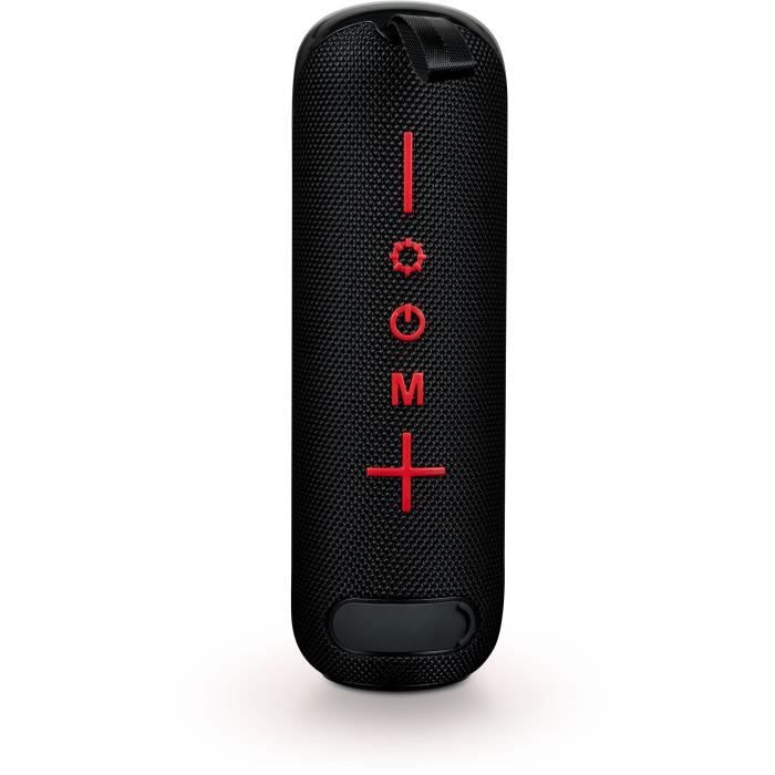BIGBEN 180° Wireless Light-Up Speaker - PARTYBTTUBEBK - Bluetooth - 30W - 4-Hour Battery Life