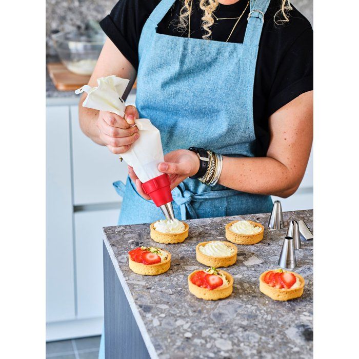 Cake Decorating Set with 6 Nozzles for Beginners, Easy to Use