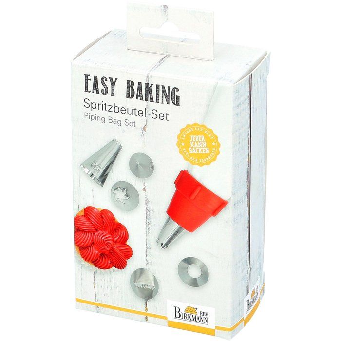 Cake Decorating Set with 6 Nozzles for Beginners, Easy to Use