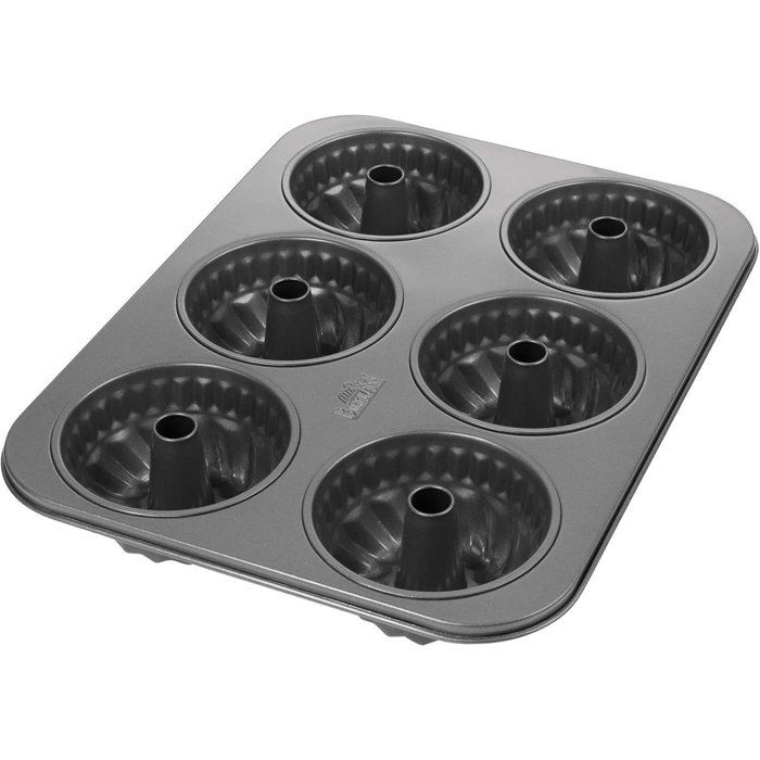 BIRKMANN Cake Baking Tray - Carbon Steel - Non-stick - Ø10 cm, 35 x 27 x 5 cm
