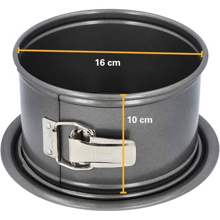 Birkmann Heart-Shaped Mold with Removable Bottom - EASY BAKING - Carbon Steel - 26.5 x 25 x 9 cm