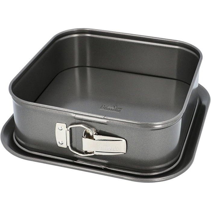 BIRKMANN Square Baking Tin - Removable Base - Carbon Steel - Non-stick - 24 x 24 x 8 cm