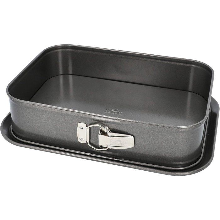 BIRKMANN Rectangular Baking Tin - Removable Base - Carbon Steel - Non-stick - 34 x 23.5 x 8 cm