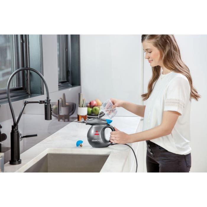 BISSELL B2635J SteamShot 2635J Duck-Style Steam Cleaner - 4.5 Bar Pressure - 7 Accessories