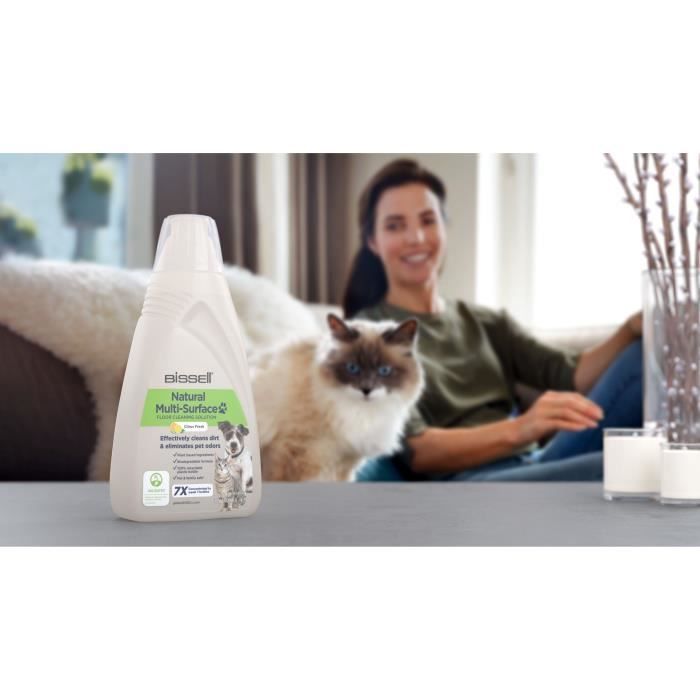 BISSELL Crosswave B3122 Natural Formula Floor Cleaner - 1 L - Pet-Friendly