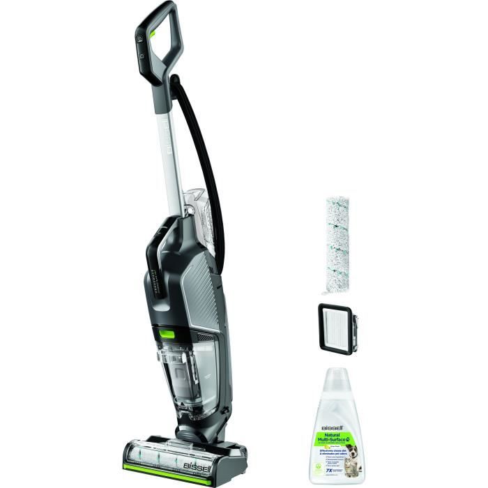BISSELL CrossWave Hydrosteam PET Select Corded Steam Mop Vacuum Cleaner - Hard Floors and Carpets - Self-Cleaning
