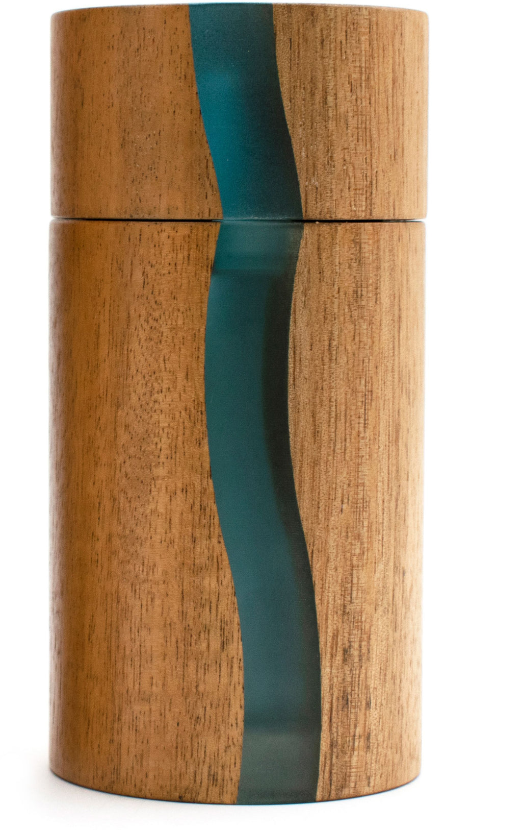 BISETTI Pepper Mill - POSITANO - 13 cm - Acacia/ Blue resin