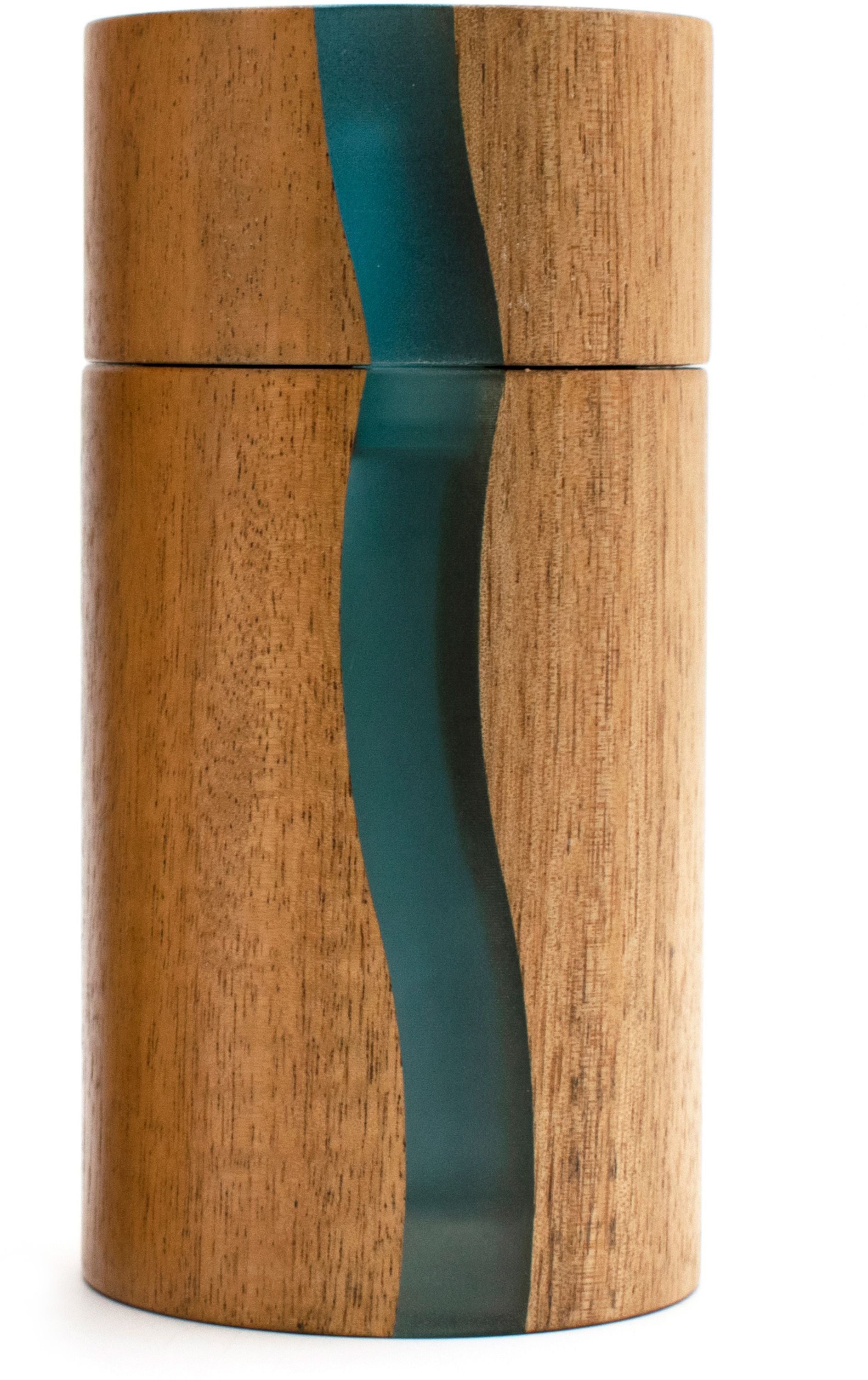BISETTI Salt Mill - POSITANO - 13 cm - Acacia/Blue Resin