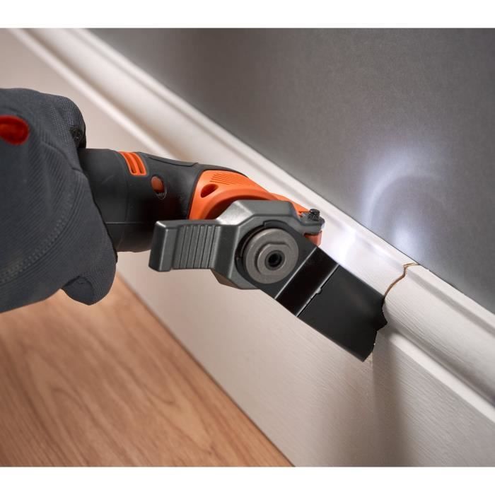 Outil oscillatoire multifonction sans fil - BLACK&DECKER - BDCOS18N-XJ - 18V - Sans batterie - 18 accessoires
