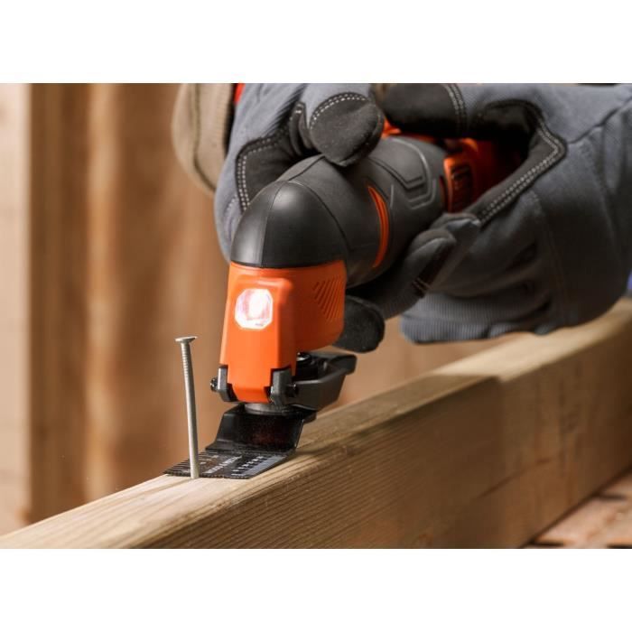 Outil oscillatoire multifonction sans fil - BLACK&DECKER - BDCOS18N-XJ - 18V - Sans batterie - 18 accessoires