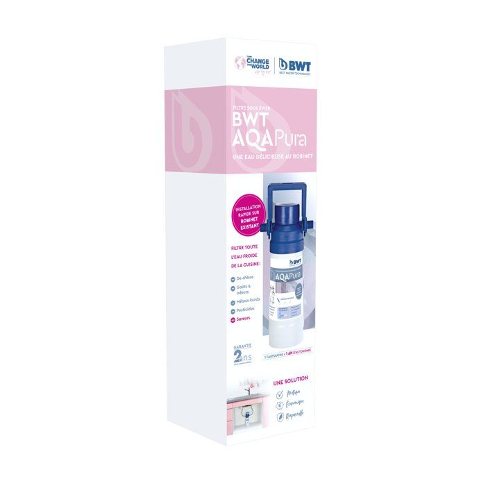 BWT AQA-PURA Under-Sink Filter - 10,000 L Capacity - Complete Kit