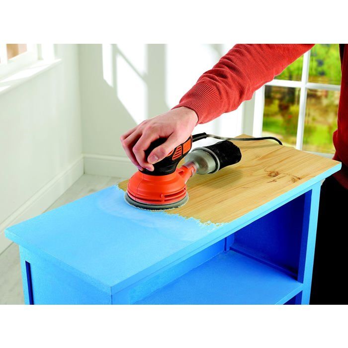 BLACK+DECKER KA199 240W Corded Random Orbital Sander - 125 mm