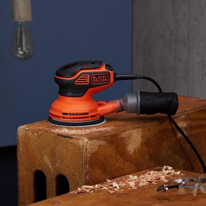 BLACK+DECKER KA199 240W Corded Random Orbital Sander - 125 mm