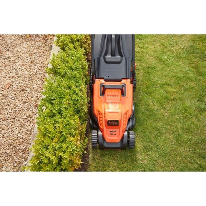 BLACK & DECKER Lawnmower - 38 cm, 1600W, Handle Bike BEMW471BH