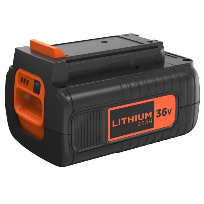 Batterie 36V 2,5Ah - BLACK+DECKER - BL2536-XJ  - B+D Power Connect - Noir, orange