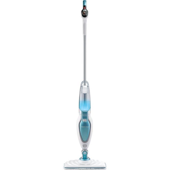BLACK+DECKER FSM16CD-QS 3-in-1 Steam Mop - 1600W - 6 m Cable - 2 Microfiber Pads + Carpet Attachment