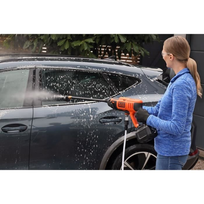 Cordless Pressure Washer + 2Ah Battery + Charger - BLACK+DECKER - BCPC18D1-QW - 24 Bar - 18V
