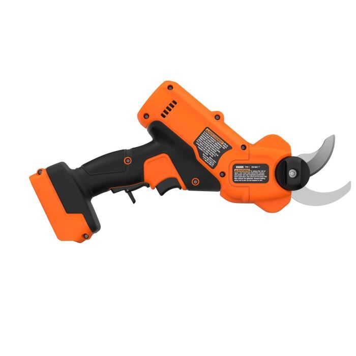 BLACK+DECKER Cordless Electric Pruner - BCPP18B-XJ - 18V - 25 mm Cutting Capacity - Battery Not Included
