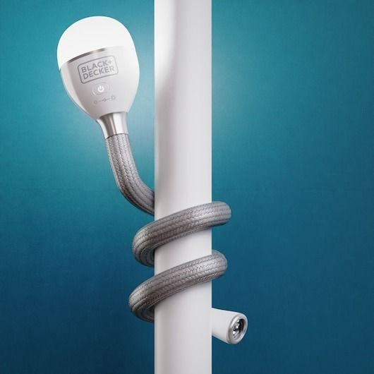 Lampe serpent 2 en 1 - BLACK&DECKER - BDCFSL01-XJ - 3,5V - 150/50-500 lumen - Corps flexible