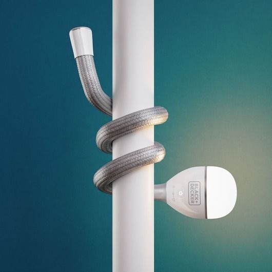 Lampe serpent 2 en 1 - BLACK&DECKER - BDCFSL01-XJ - 3,5V - 150/50-500 lumen - Corps flexible