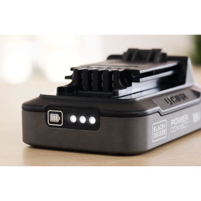 BLACK+DECKER 18V 2Ah Battery BDL2018S-XJ Black