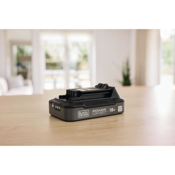 BLACK+DECKER 18V 2Ah Battery BDL2018S-XJ Black