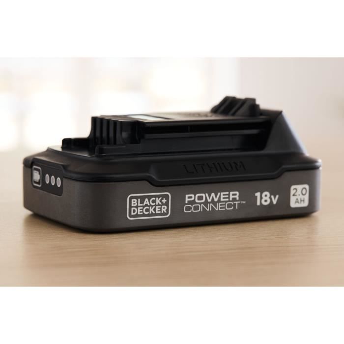 BLACK+DECKER 18V 2Ah Battery BDL2018S-XJ Black
