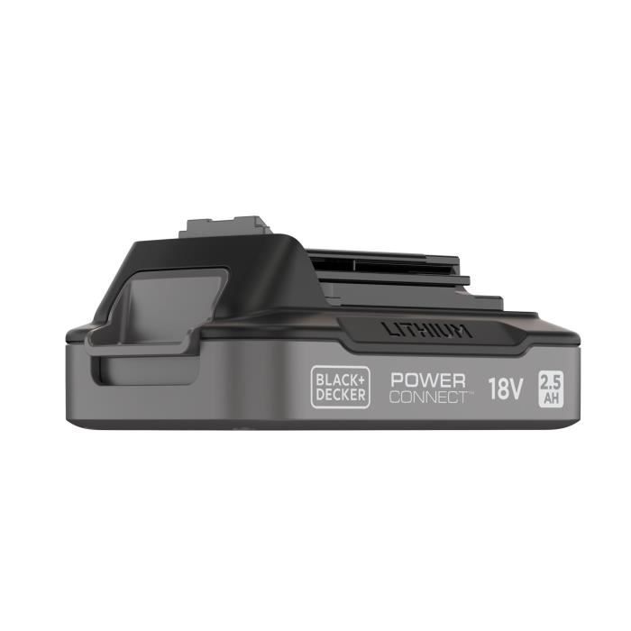 BLACK+DECKER 18V Battery - 2.5Ah BDL2518S-XJ with Charge Indicator
