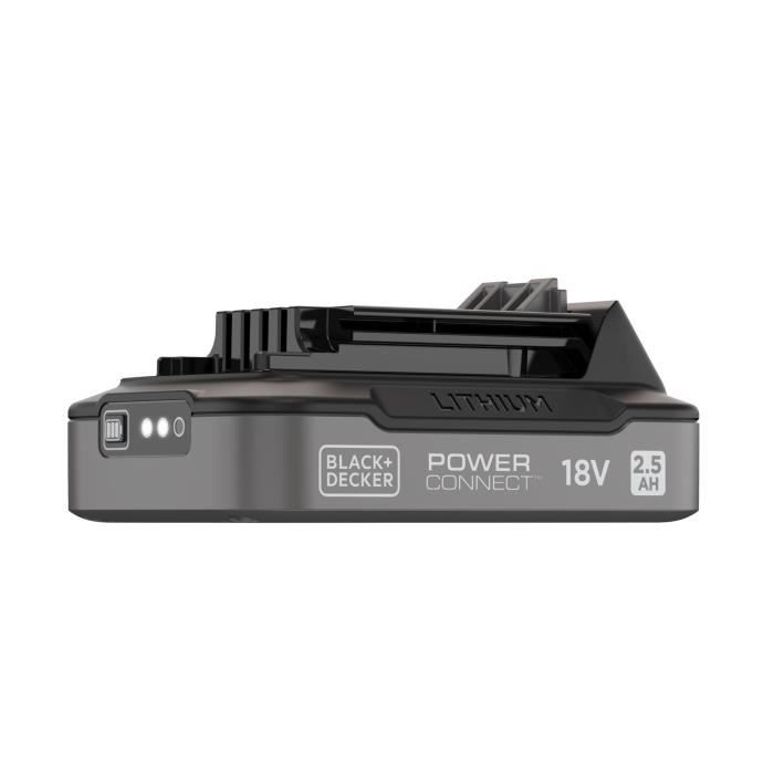 BLACK+DECKER 18V Battery - 2.5Ah BDL2518S-XJ with Charge Indicator
