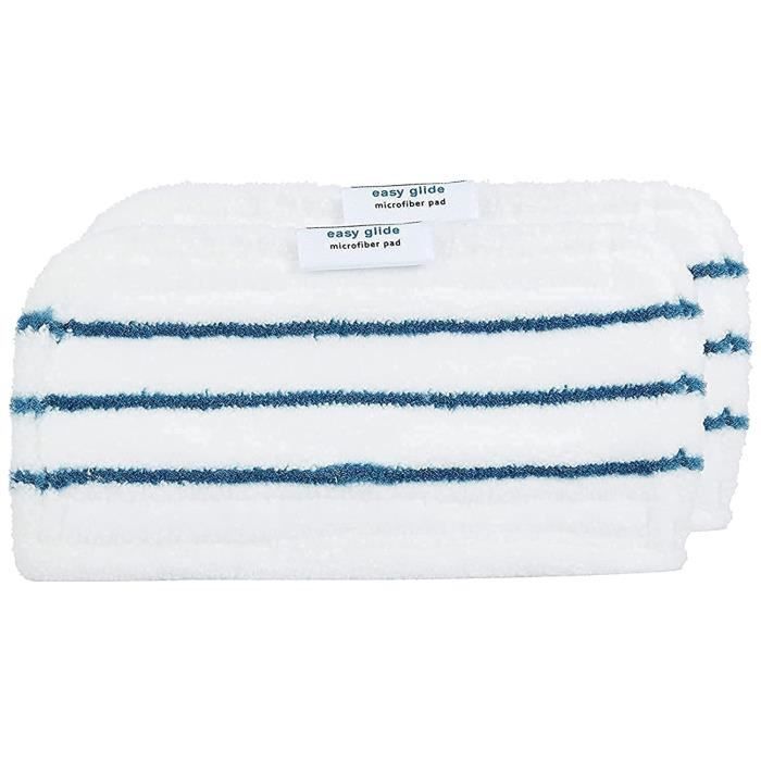 BLACK & DECKER Steam Mop Pads - 2 Microfiber Pads - Easy Glide Technology - Compatible with Steam Mop FSMP20