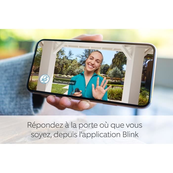 Sonnette connectée - BLINK - Video Doorbell - Noir