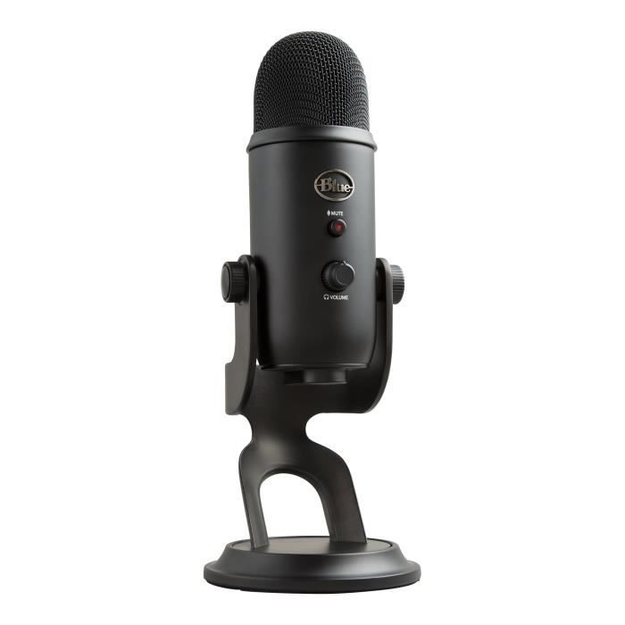 Blue Yeti USB Microphone - Recording, Streaming, Gaming, Podcast - PC/Mac - Black