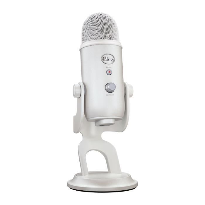 Blue Yeti Premium USB Microphone - Recording, Streaming, Gaming, Podcast - PC/Mac - White Mist