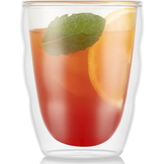 Set of 2 glasses - BODUM - Pilatus - Double wall - 0.25 l - Transparent