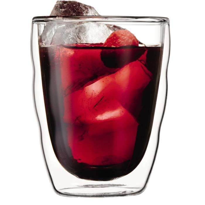Set of 2 glasses - BODUM - Pilatus - Double wall - 0.35 l - Transparent