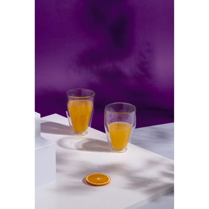 BODUM Titlis Thermo Glasses Set of 6 - Double Wall - 0.35 l - Transparent