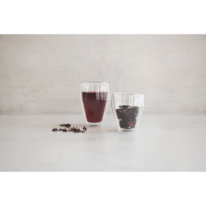 BODUM Titlis Thermo Glasses Set of 6 - Double Wall - 0.35 l - Transparent