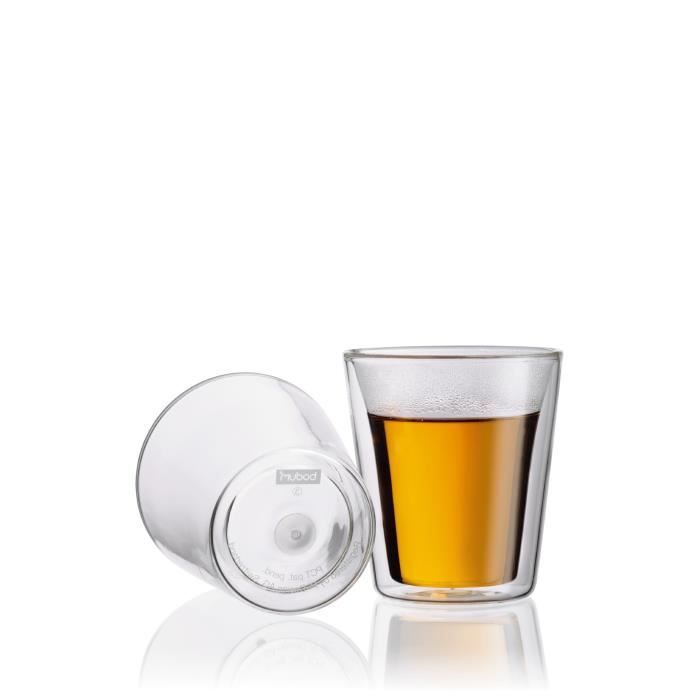 Set of 6 thermo glasses - BODUM - Canteen - Double wall - 0.2 l - Transparent