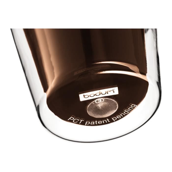 Set of 6 thermo glasses - BODUM - Canteen - Double wall - 0.2 l - Transparent