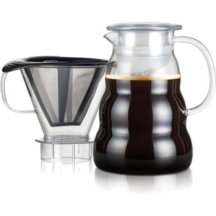 BODUM Coffee Maker - Melior - 8 Cups - 1.0 L - Permanent Stainless Steel Mesh Filter