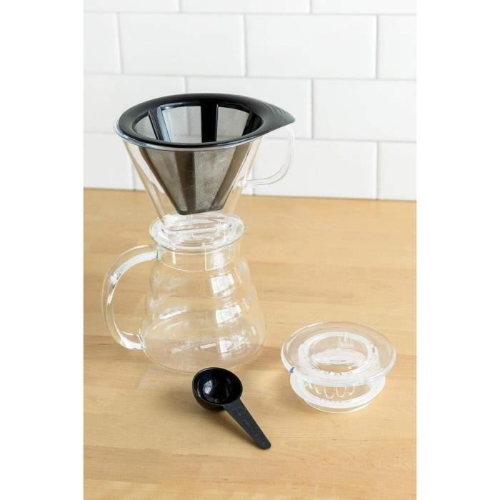 BODUM Coffee Maker - Melior - 8 Cups - 1.0 L - Permanent Stainless Steel Mesh Filter