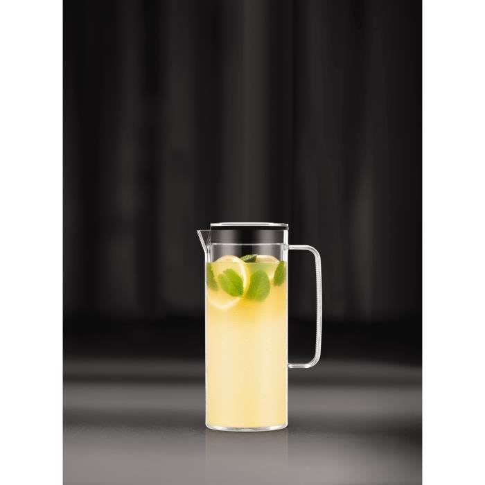 Pichet infuseur en plastique - BODUM - Melior - Couvercle - 1.2 l - Transparent