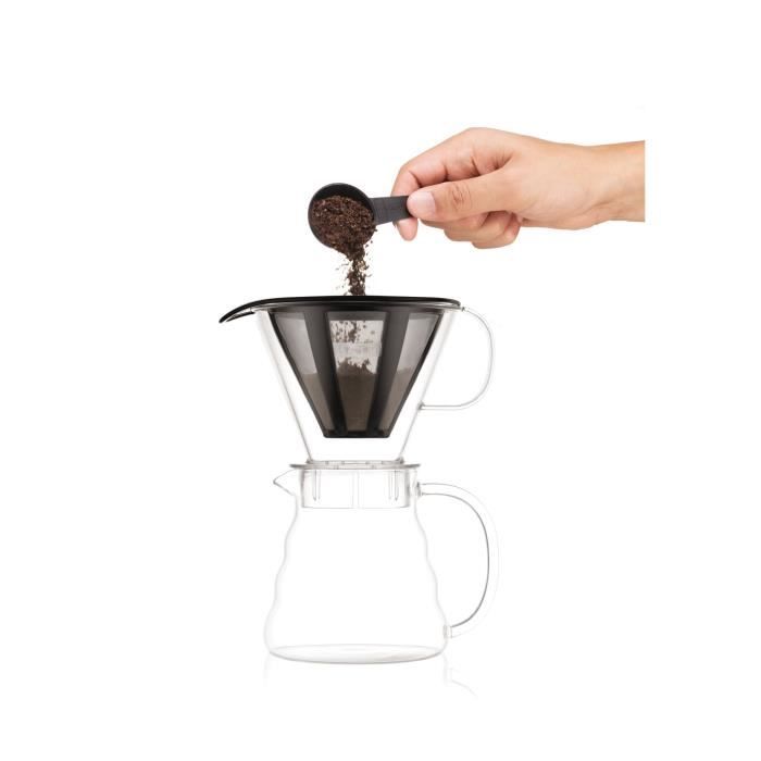 MELIOR Coffee Maker, Permanent Stainless Steel Mesh Filter, 5 Cups, 0.6 L