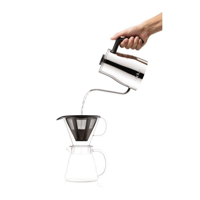 MELIOR Coffee Maker, Permanent Stainless Steel Mesh Filter, 5 Cups, 0.6 L