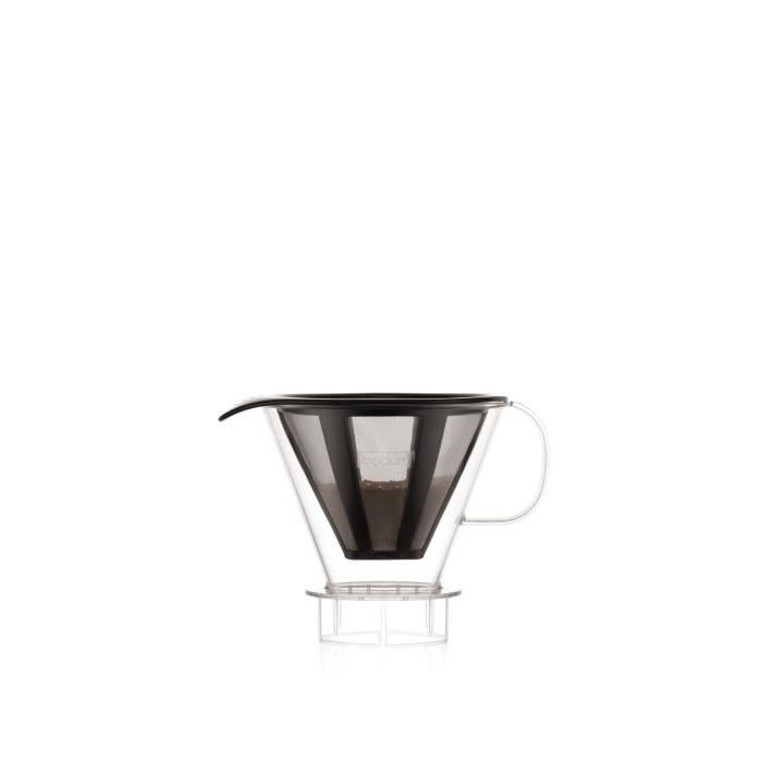 MELIOR Coffee Maker, Permanent Stainless Steel Mesh Filter, 5 Cups, 0.6 L