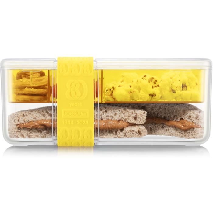 BODUM Compartmentalized Lunch Box - Bistro - Cutlery - Lemon - Pandone Yellow