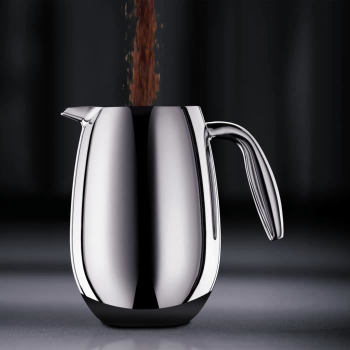 BODUM French Press Coffee Maker - Columbia - Double Wall - 4 Cups - 0.5 L - Stainless Steel - Matte