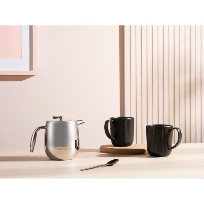 BODUM French Press Coffee Maker - Columbia - Double Wall - 4 Cups - 0.5 L - Stainless Steel - Matte