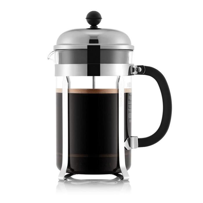 BODUM French Press Coffee Maker - CHAMBORD - 12 Cups - 1.5 L - Stainless Steel